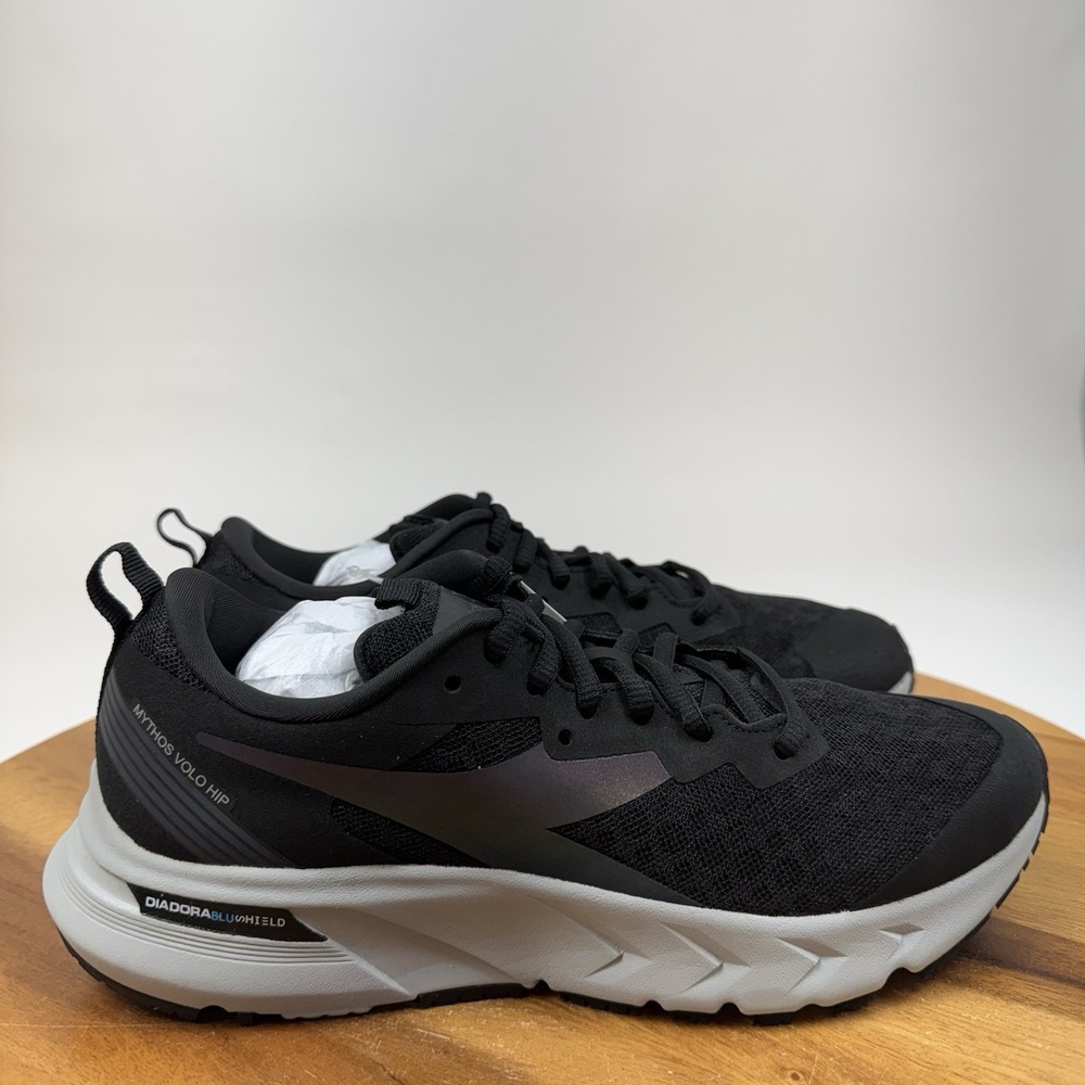 New Womens Diadora Mythos Blushield Volo Hip Black  Athletic Sneakers Size 7 M